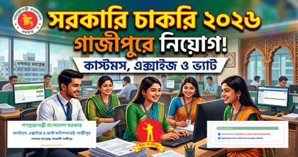 গাজীপুর কাস্টমস ও ভ্যাট কমিশনারেট নিয়োগ বিজ্ঞপ্তি ২০২৬ – সম্পূর্ণ আবেদন নির্দেশিকা